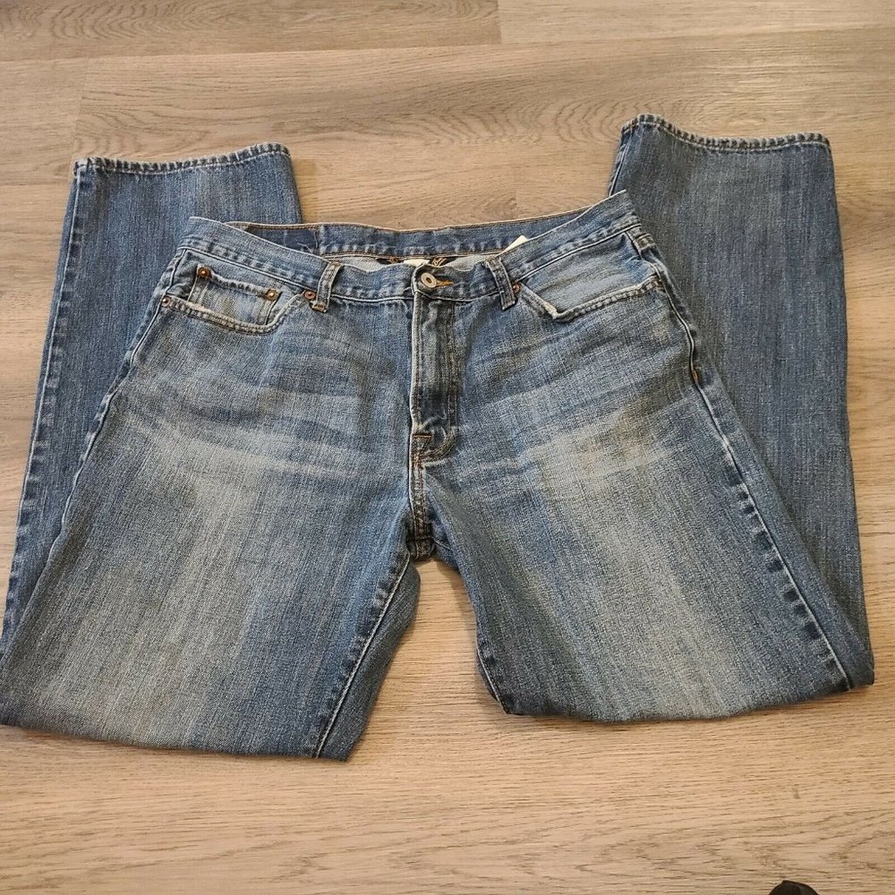 LUCKY BRAND‎ Men's Straight Jeans Denim Cotton Sz 34x31 Dark Wash